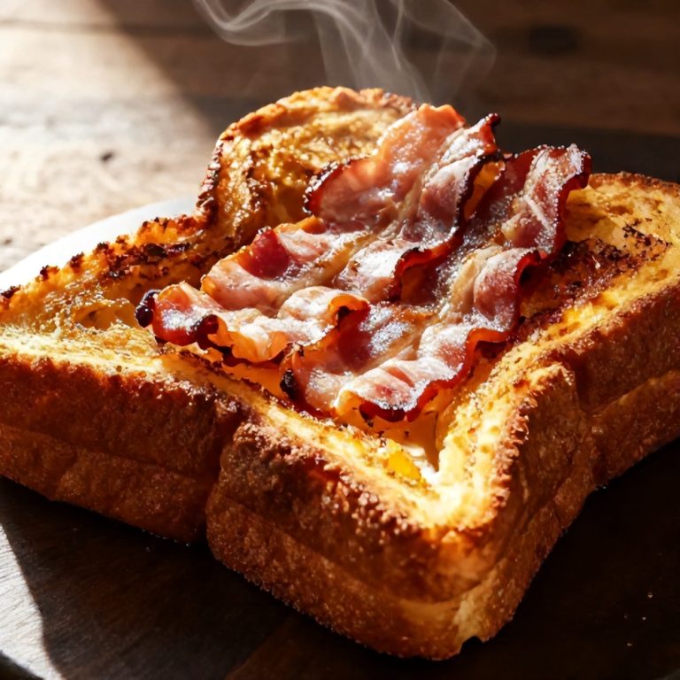 bourbon maple bacon stuffed french toast