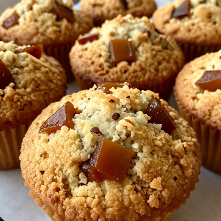 Caramelized Rhubarb Muffins