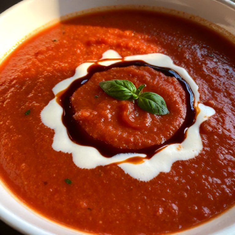 chilled roasted tomato basil soup