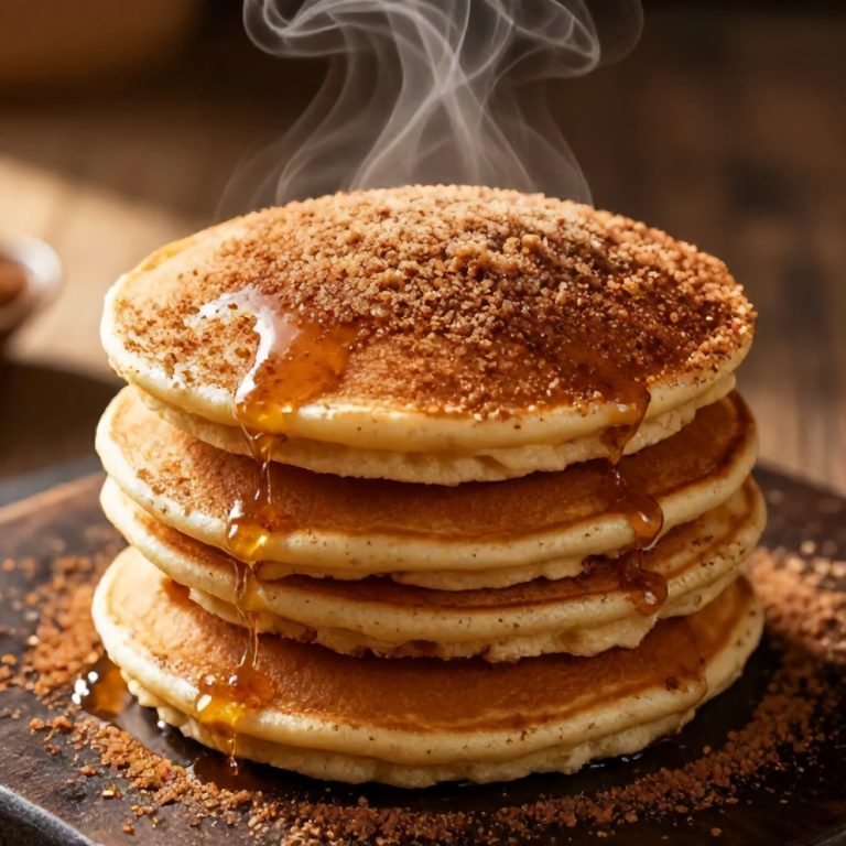 Cinnamon Sugar Churro Pancakes