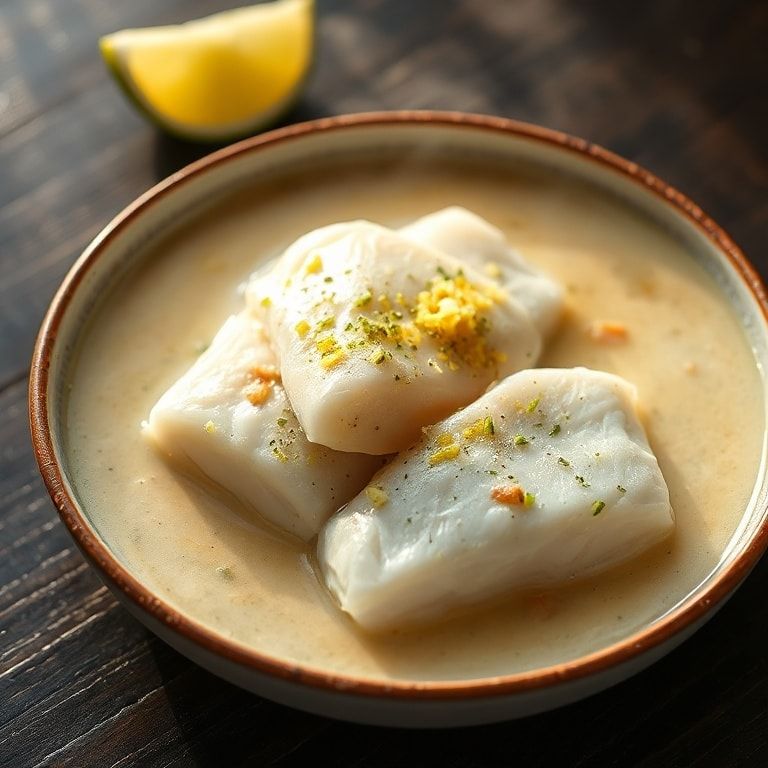 coconut poached cod