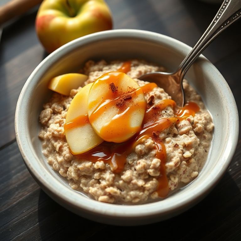 Cozy Caramel Apple Oatmeal