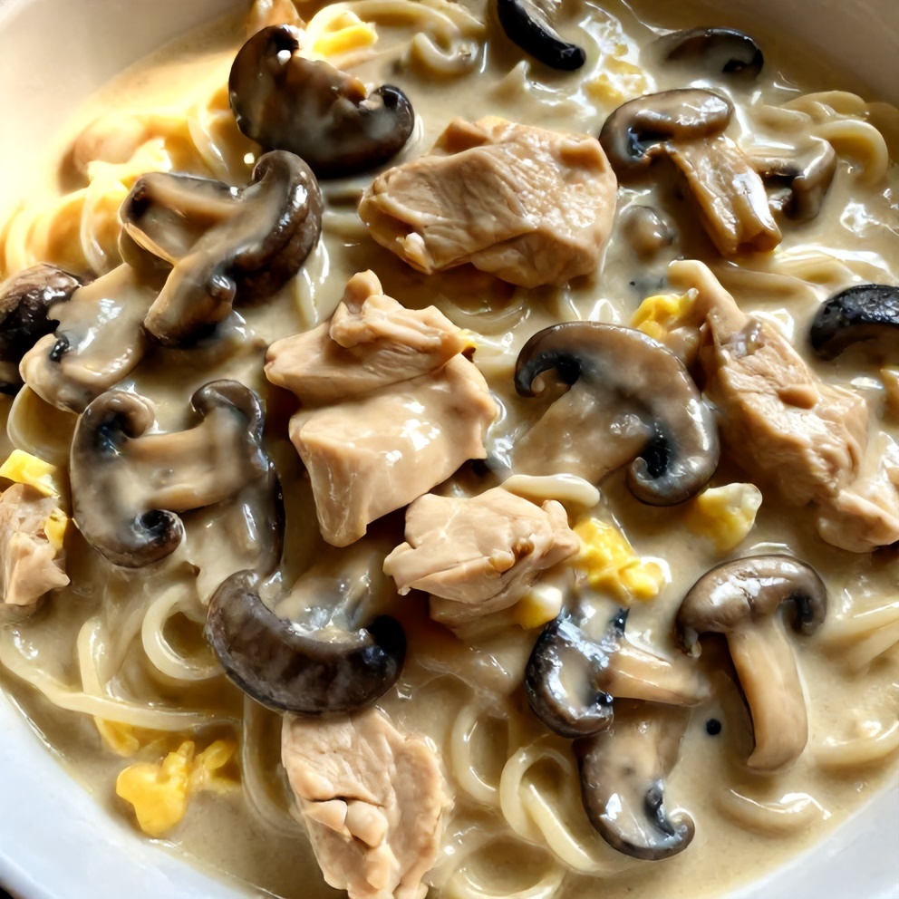creamy chicken stroganoff