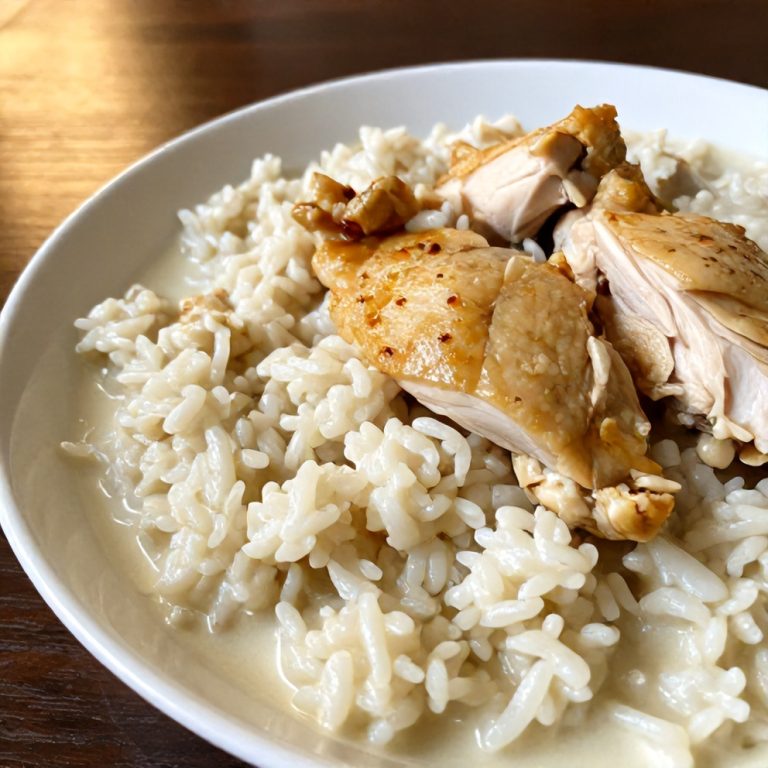 creamy coconut chicken brothy rice