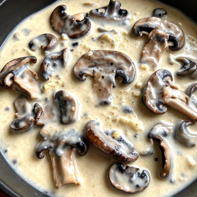 Creamy Gorgonzola Truffle Mushroom Sauce for Pasta