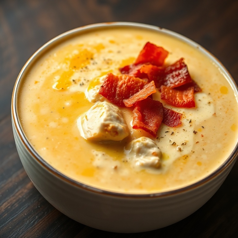 Creamy Jalapeño Popper Chicken Soup