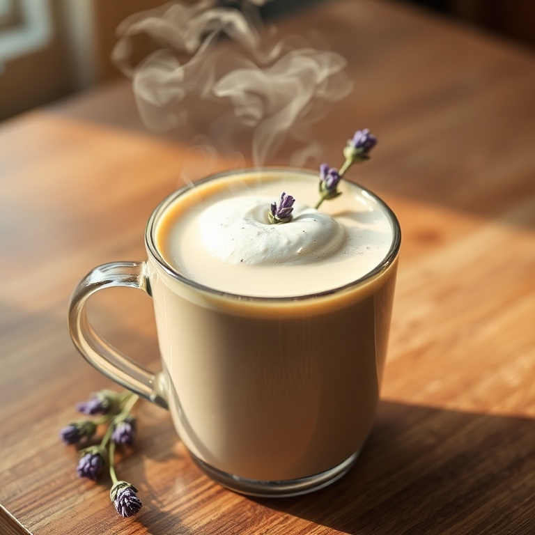 Creamy Lavender Milk Tea