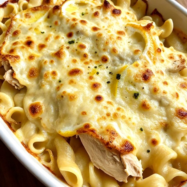 Creamy Lemon Chicken Pasta Bake