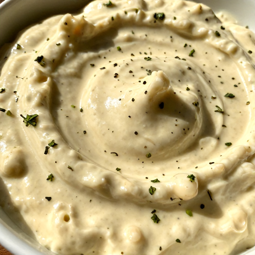 Creamy Lemon Herb White Bean Dip