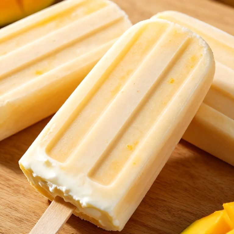 Mango Greek Yogurt Popsicles