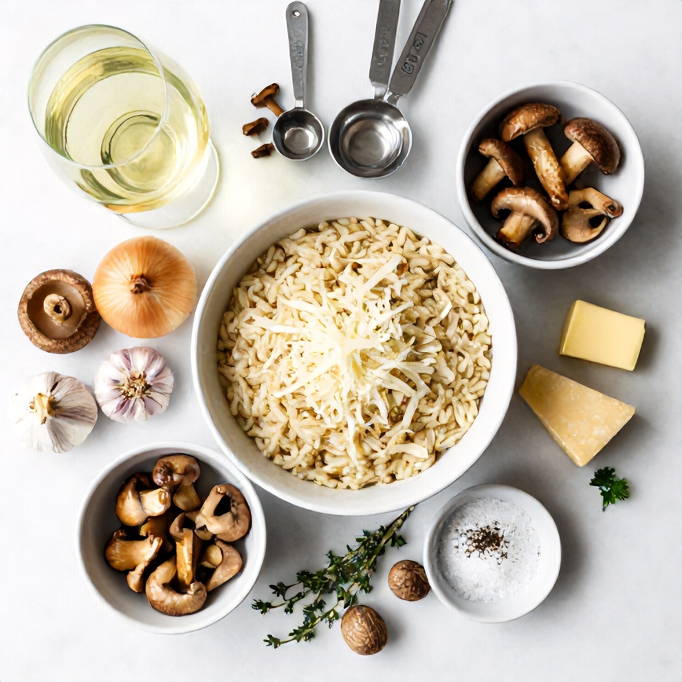 Creamy Mushroom Risotto Ingredients