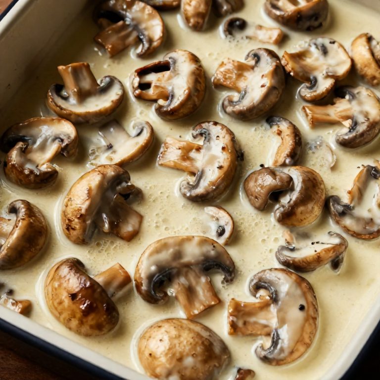 creamy sautéed mushrooms