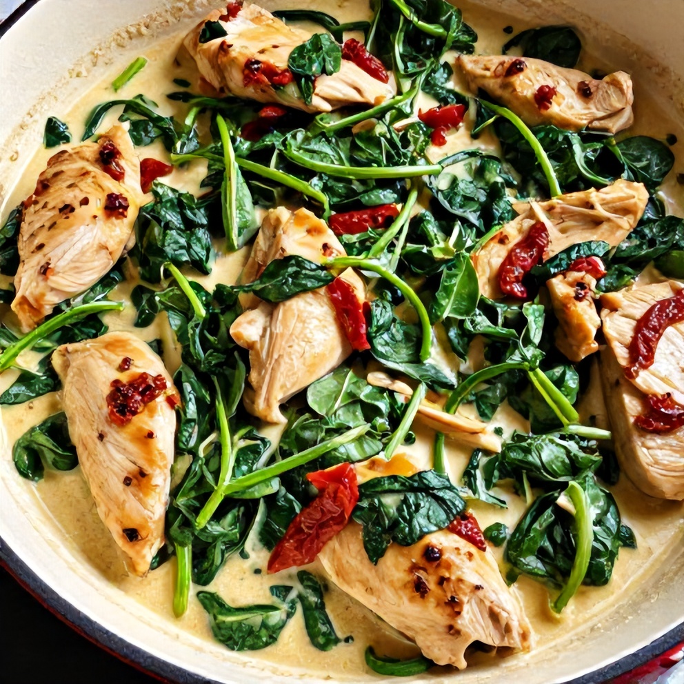 Creamy Sun-Dried Tomato Chicken Skillet