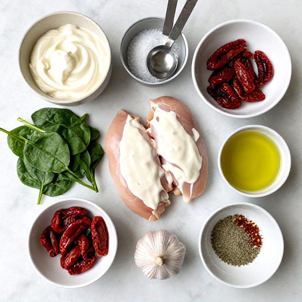 Creamy Tuscan Chicken Ingredients