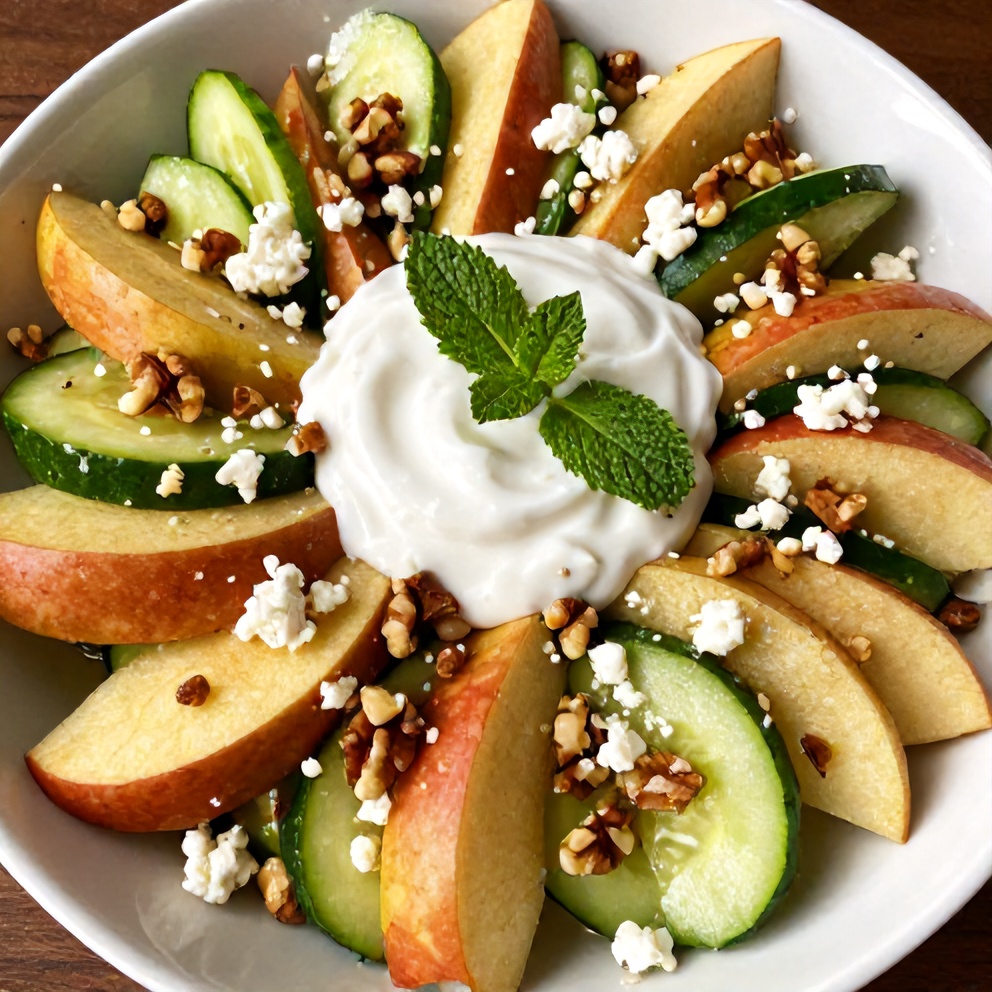 Plated Apple Cucumber Salad