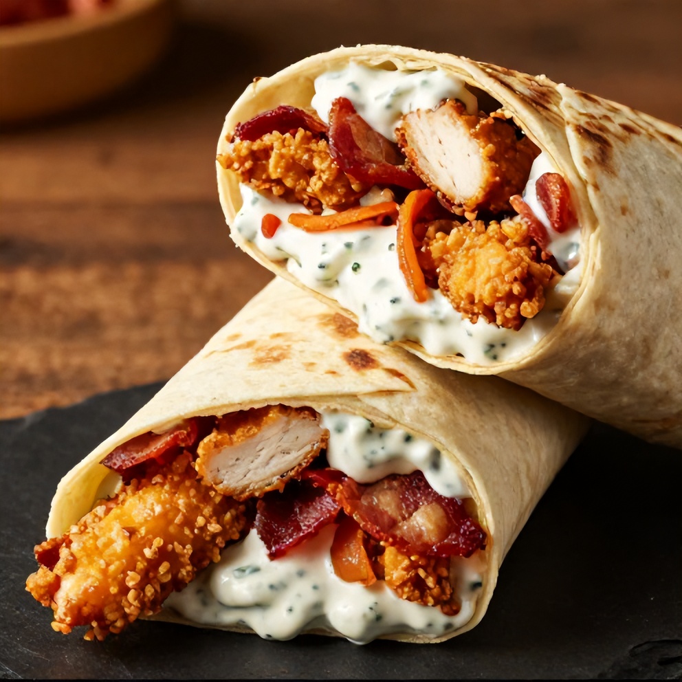 Crispy Chicken Bacon Ranch Wrap
