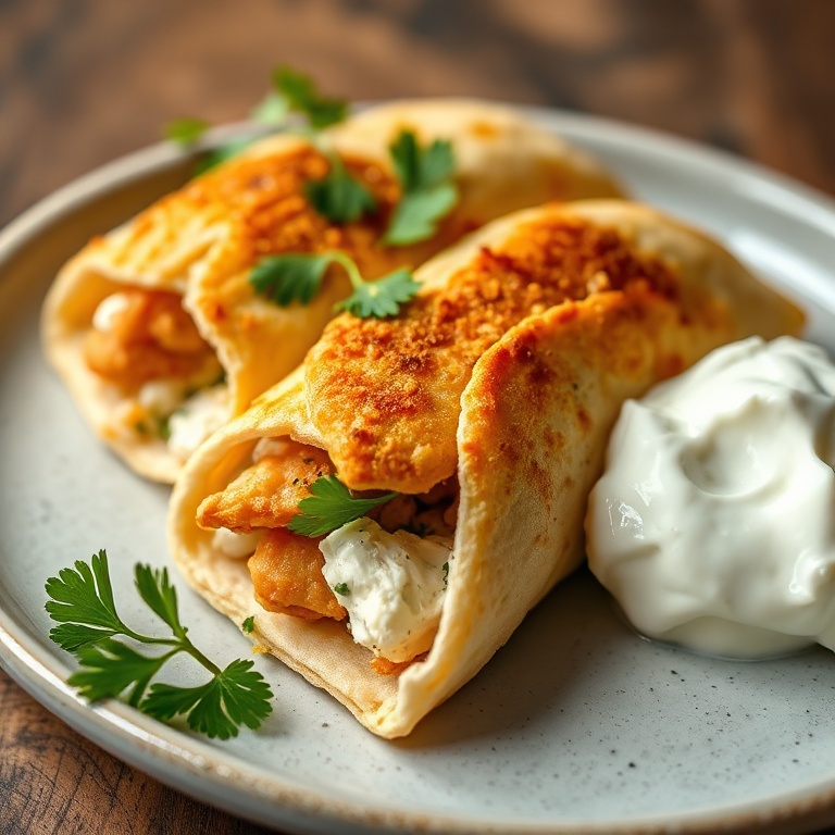 Crispy Chicken Feta Pita Pockets. Golden, juicy, and full of flavor. Perfect for a quick dinner.