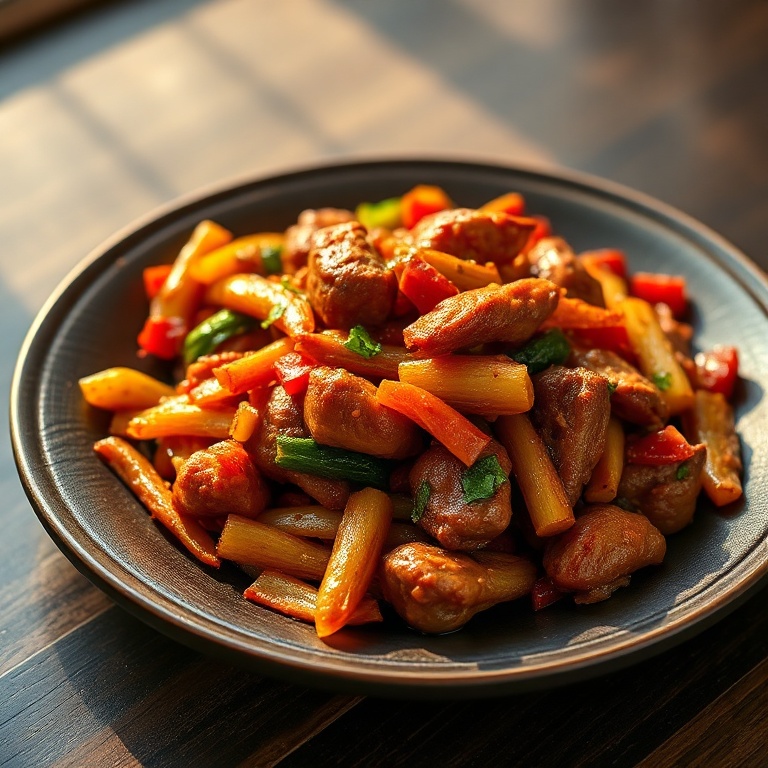 Crispy Chili Beef Stir Fry