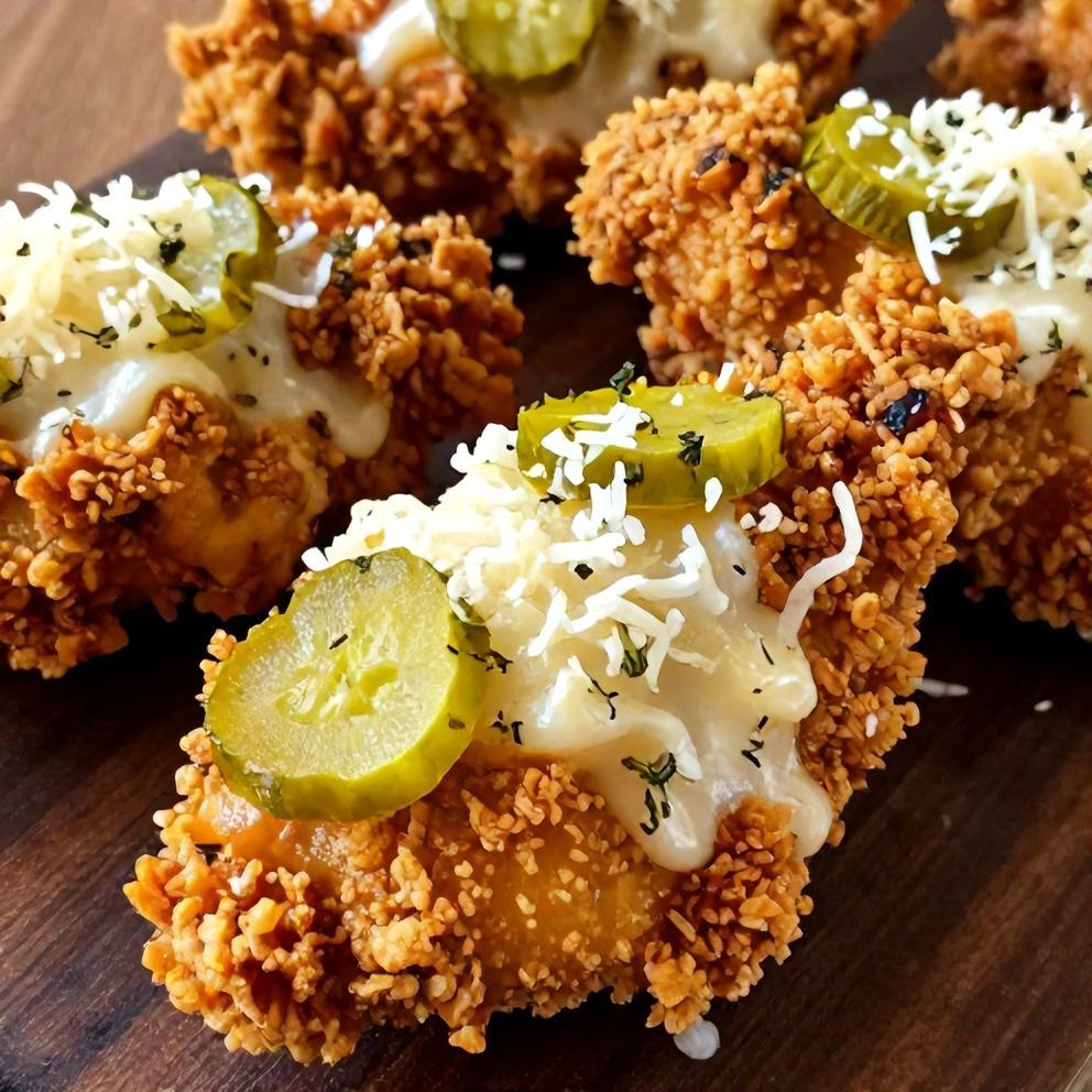 Crispy Dill Pickle Parmesan Chicken
