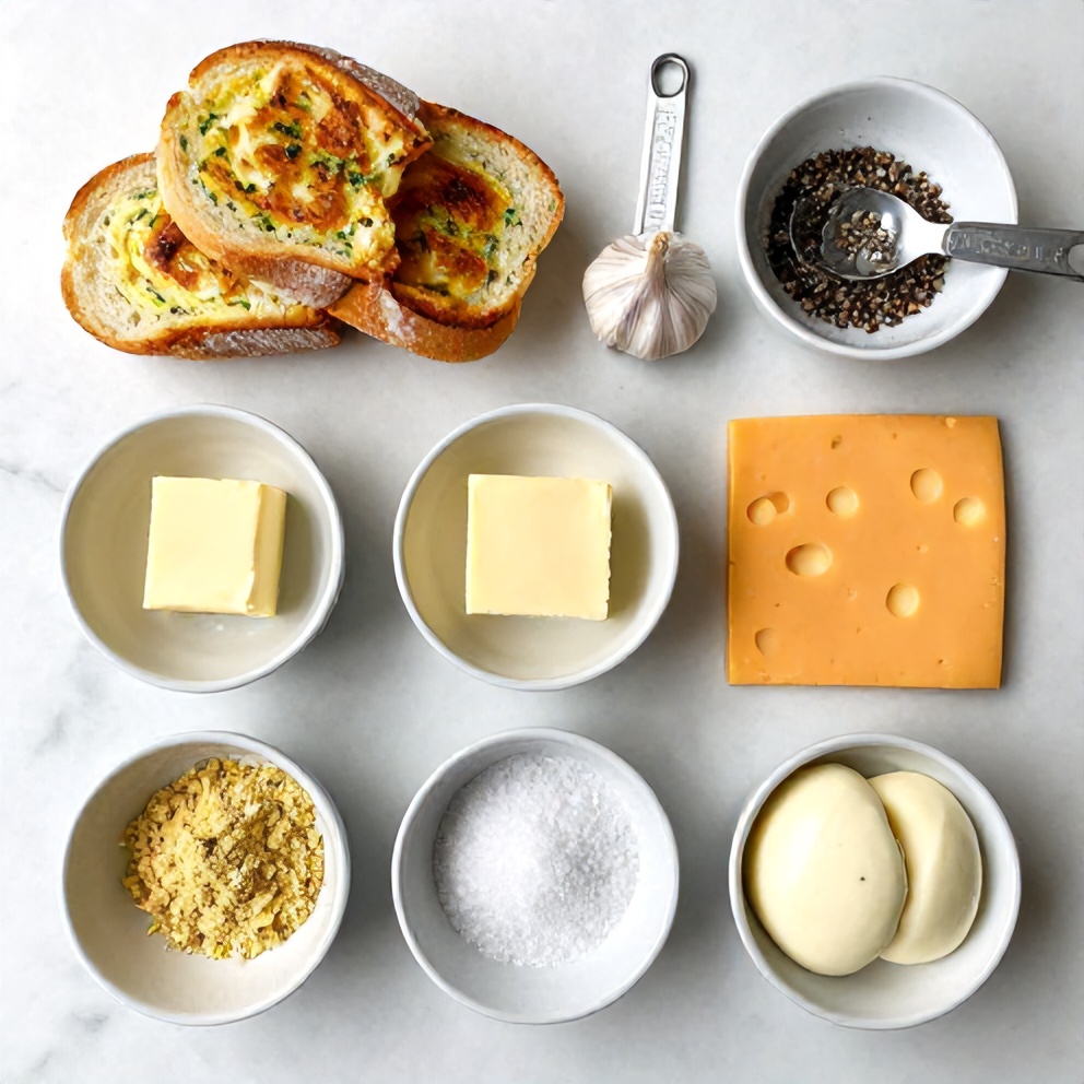 Garlic Bread Grilled Cheese Ingredients