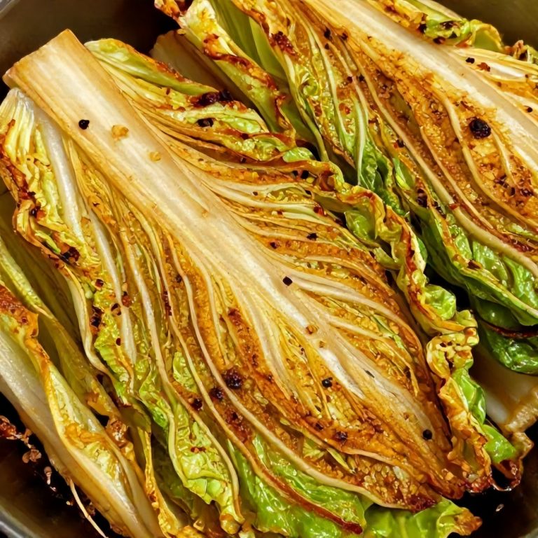 garlic roasted cabbage steaks