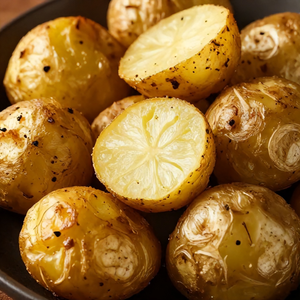 crispy greek lemon potatoes