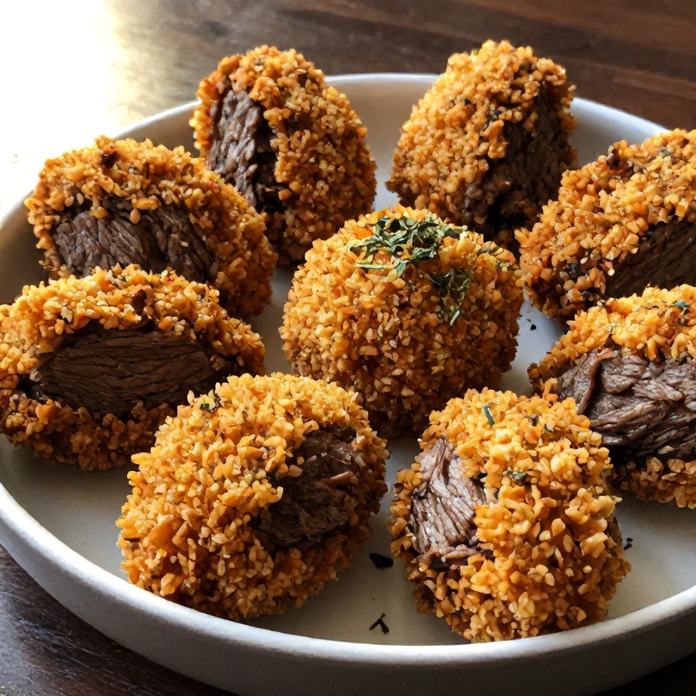 Crispy Lebanese Beef Arayes