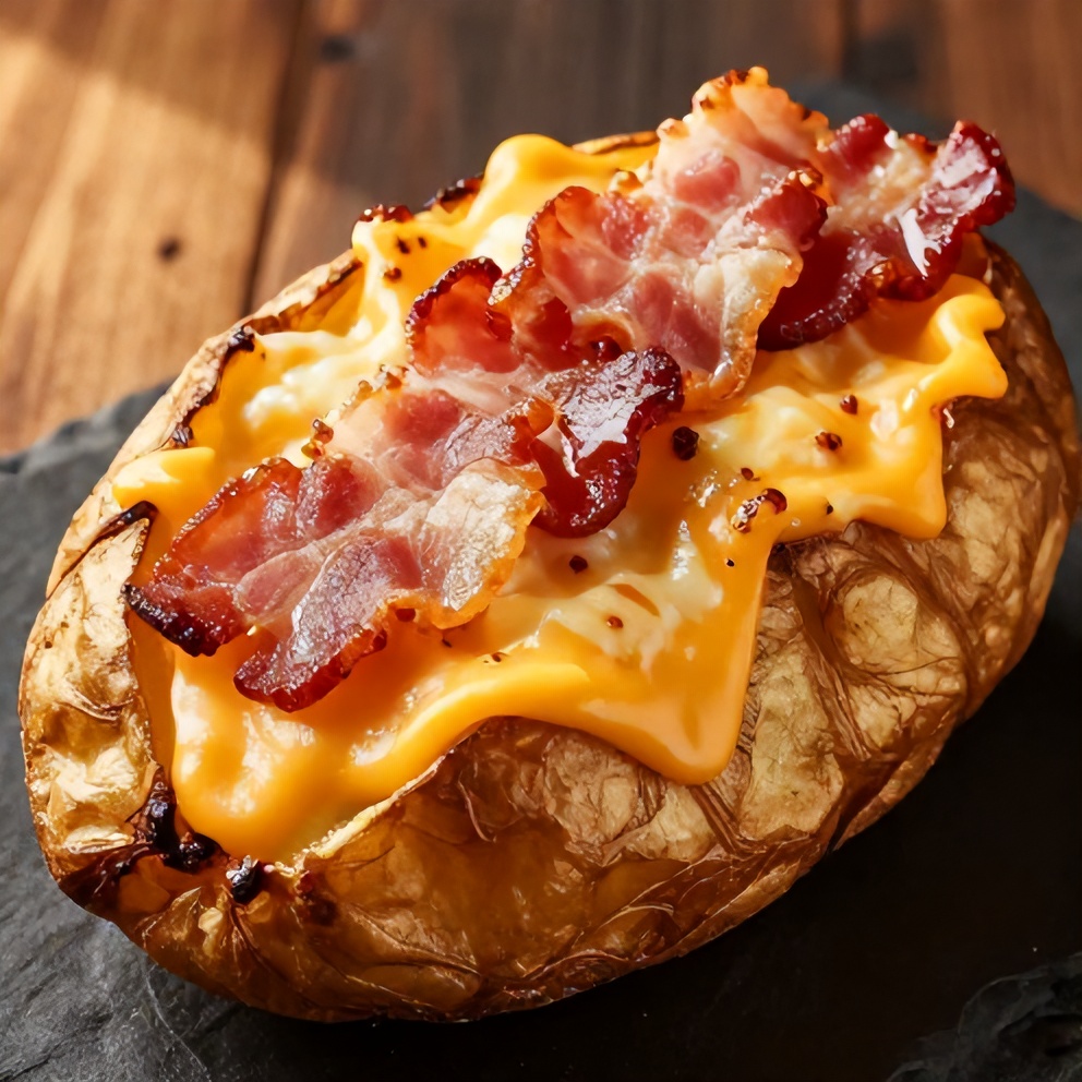crispy loaded baked potatoes