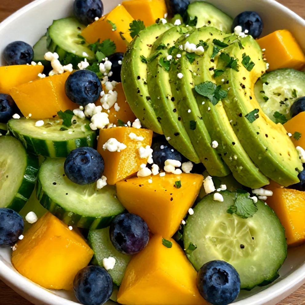 Finished Mango Cucumber Salad