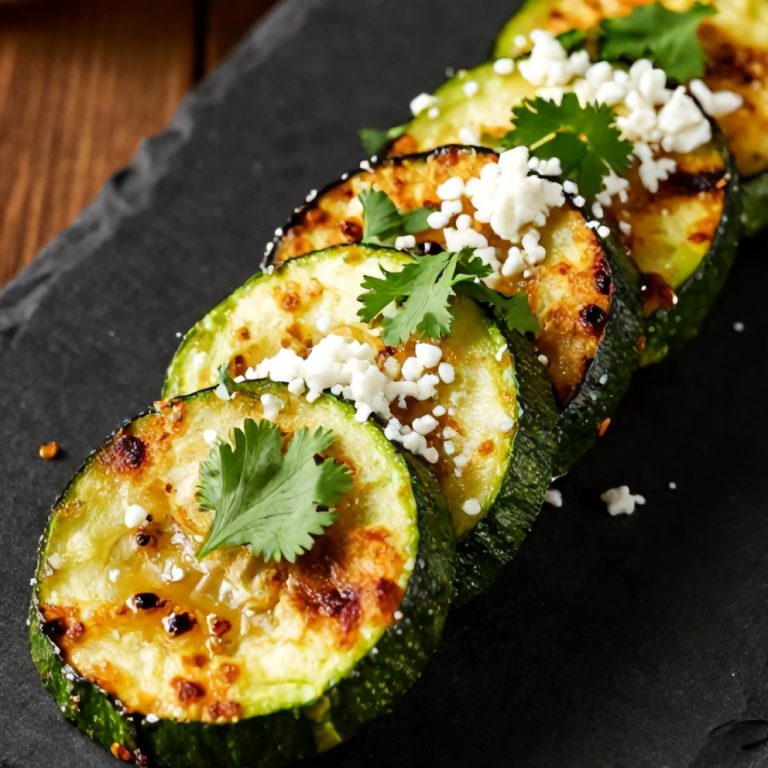 Mexican Street Corn Style Grilled Zucchini