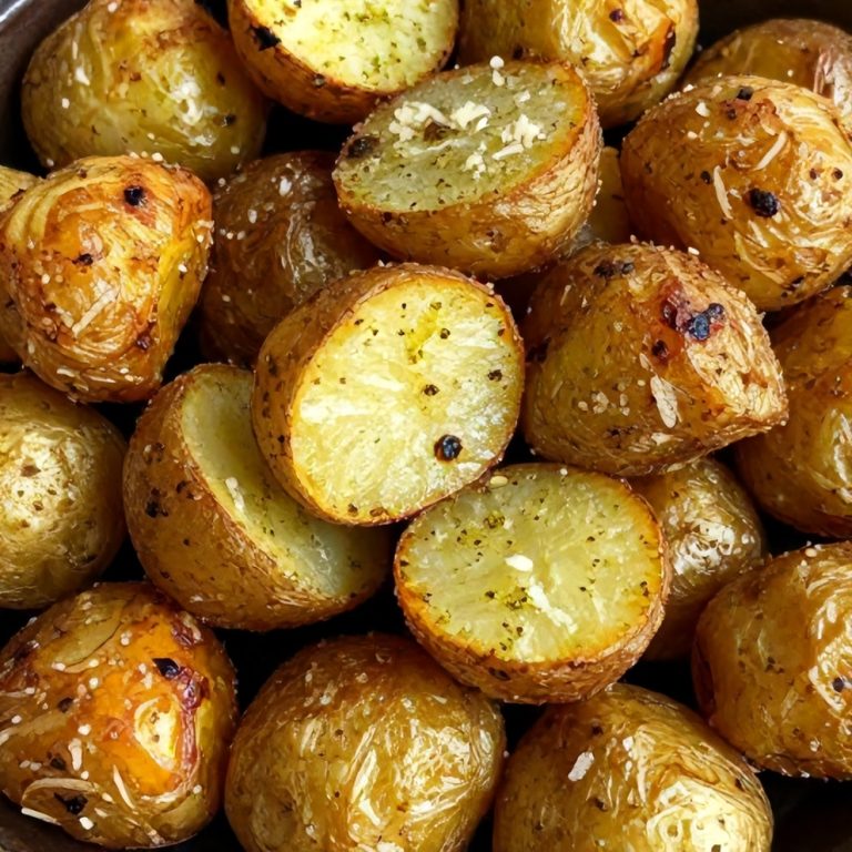 crispy parmesan pesto roasted potatoes