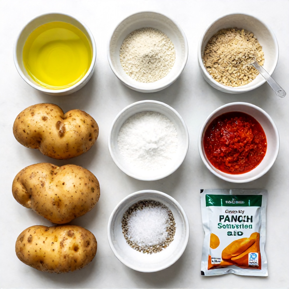 Raw ingredients for Crispy Ranch Potatoes