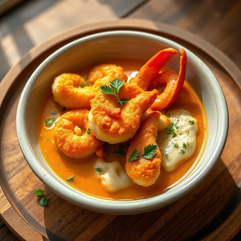 Crispy Seafood Stew with Rouille