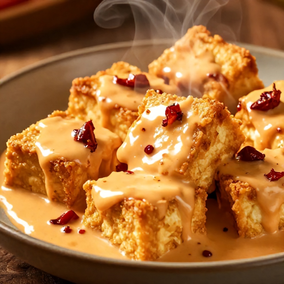 crispy tofu sun-dried tomato sauce