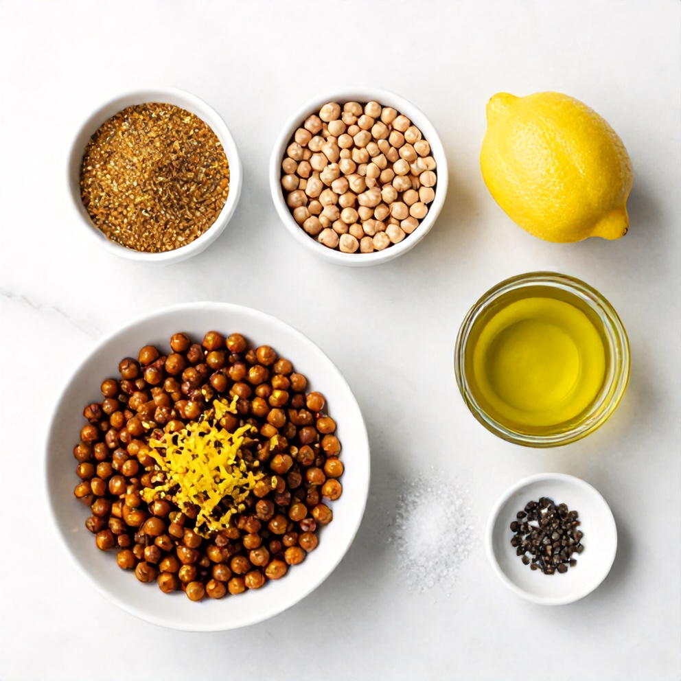 Za’atar Spice Blend, Chickpeas, Lemon, Olive Oil, Salt, Pepper