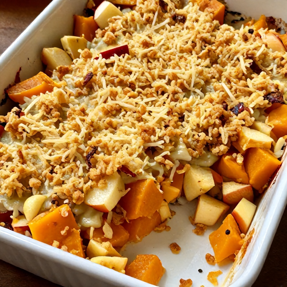 easy apple butternut squash casserole