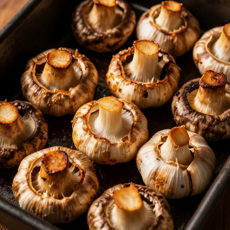 Easy Balsamic Roasted Garlic Mushrooms