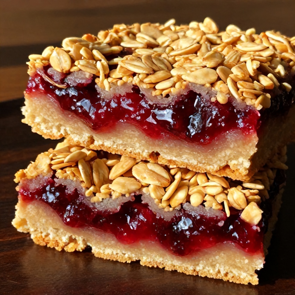 Easy Berry Oat Bars