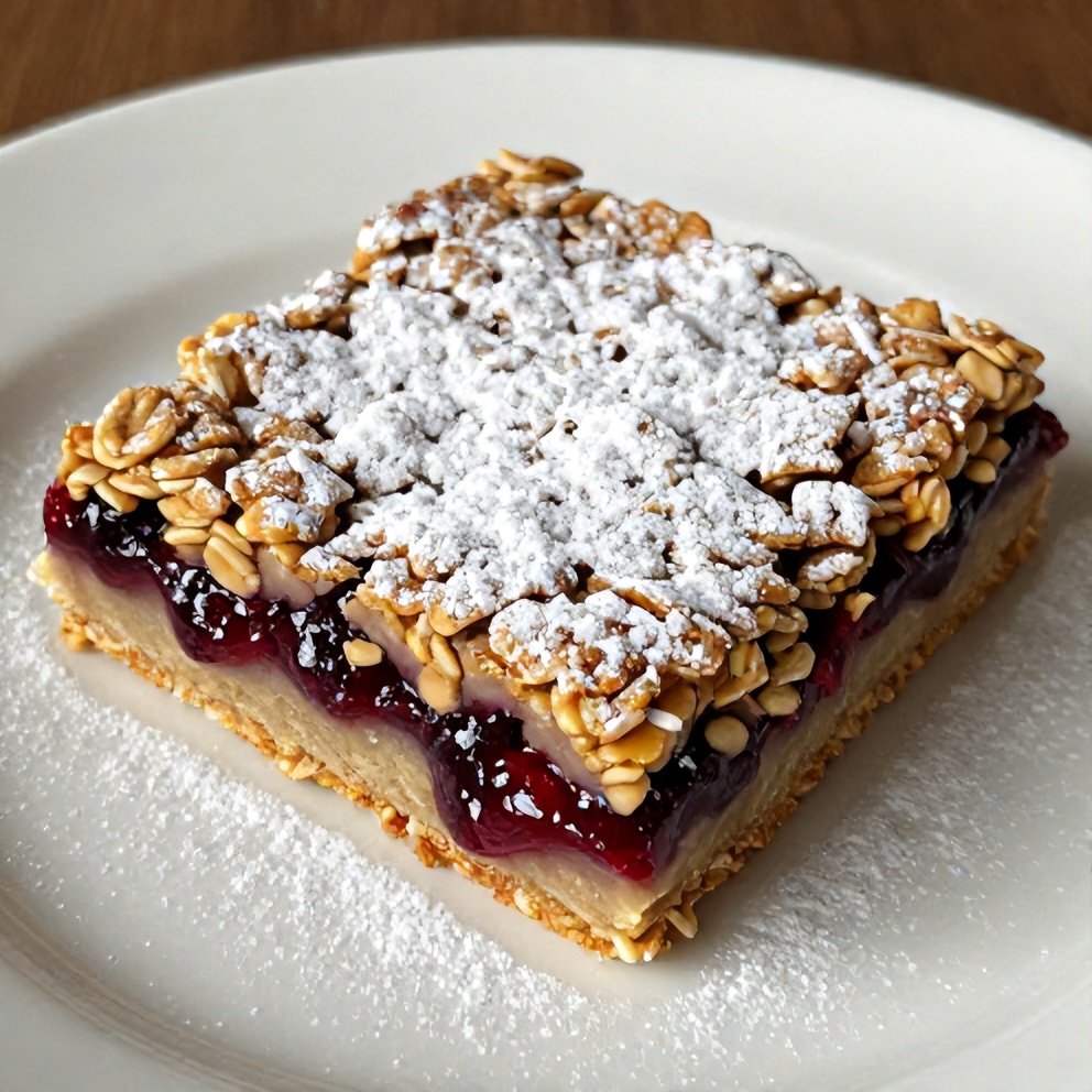 Plated Berry Oat Bars