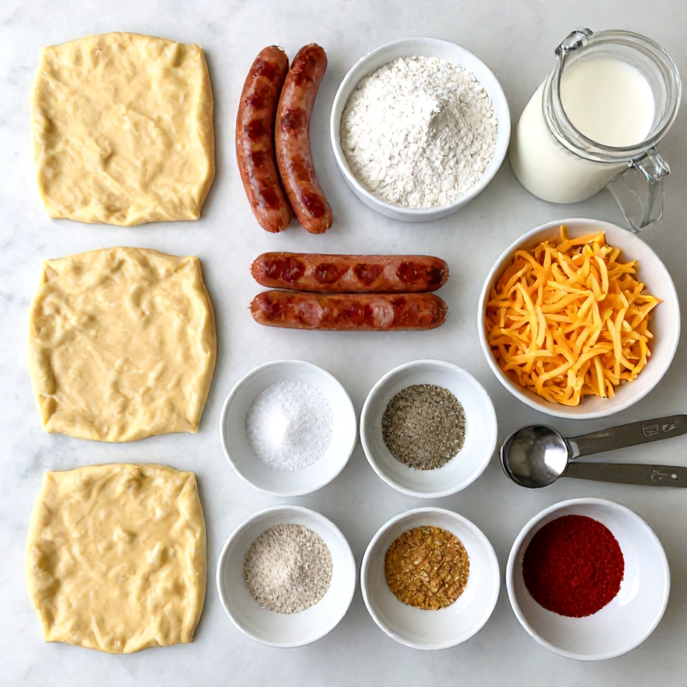 Biscuits and Sausage Gravy Breakfast Pizza Ingredients