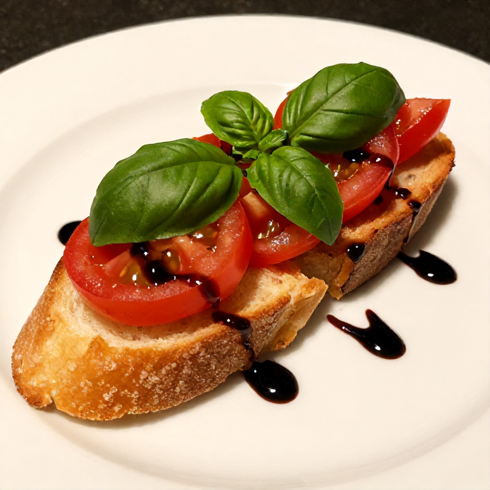Plated Bruschetta