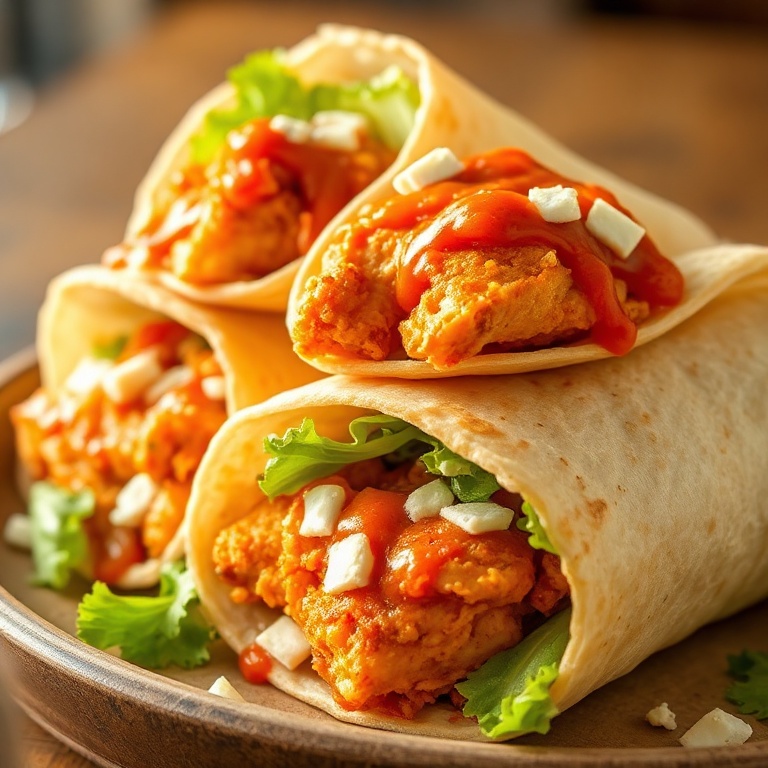 Easy Buffalo Chicken Wraps