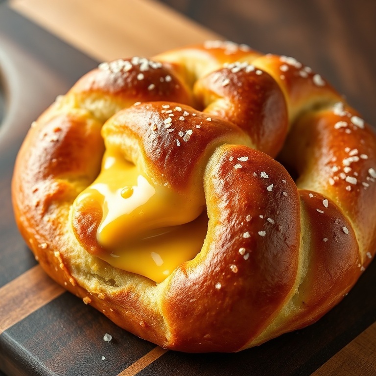 easy cheese stuffed pretzels