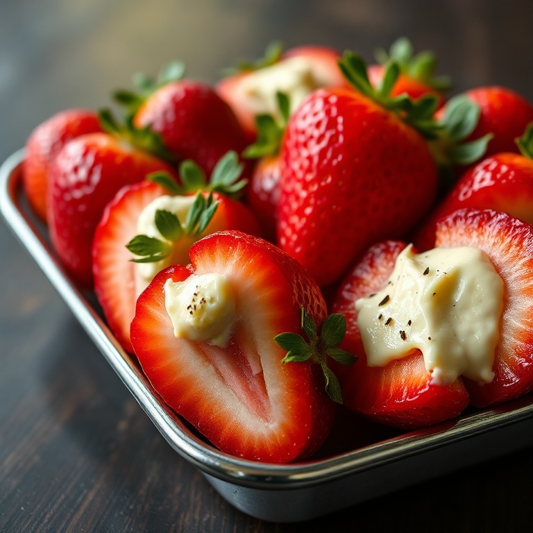 easy cheesecake stuffed strawberries