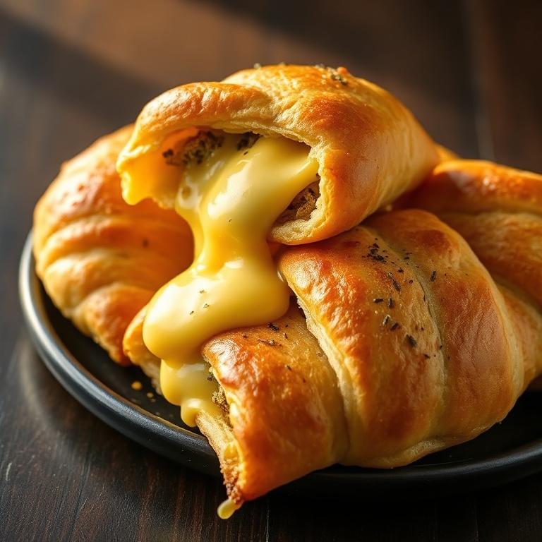 Easy Cheesy Garlic Crescent Rolls