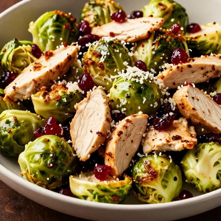 Easy Chicken Brussels Sprout Salad