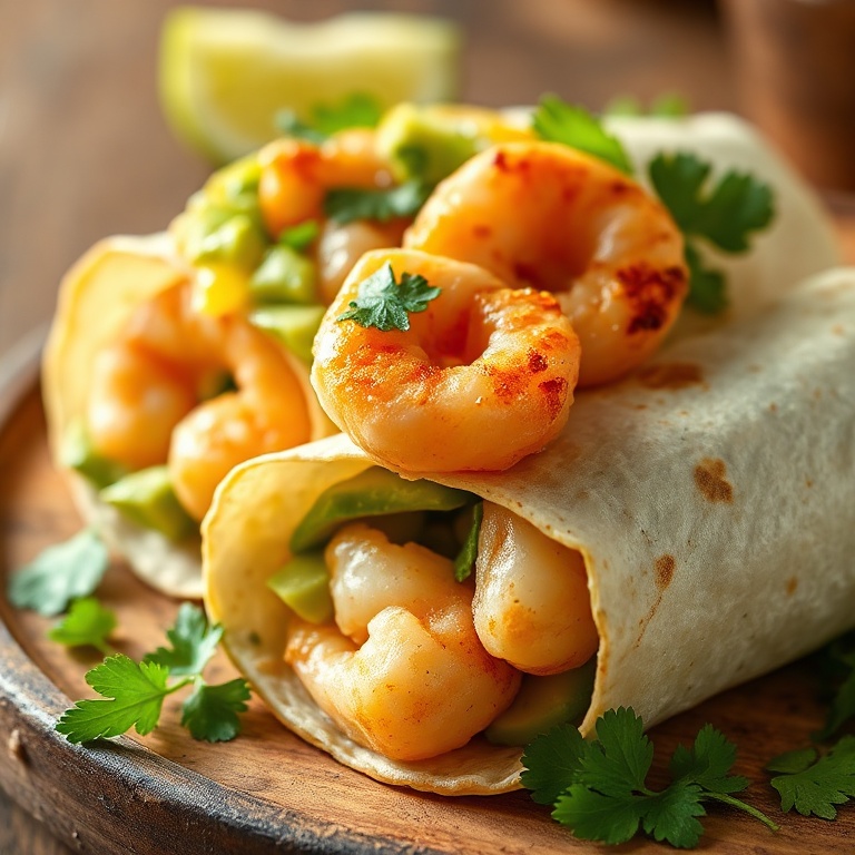 Easy Chili Lime Shrimp Wraps