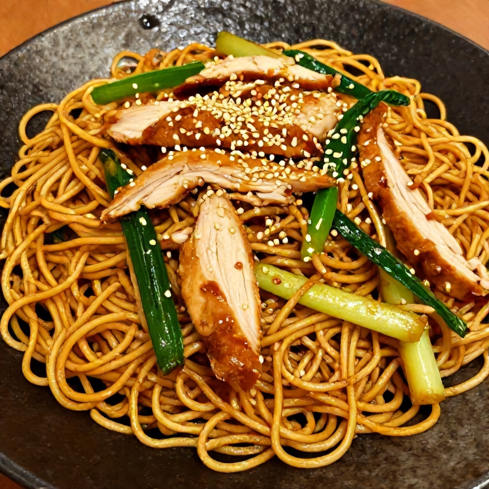 Plated Easy Chinese Chow Mein