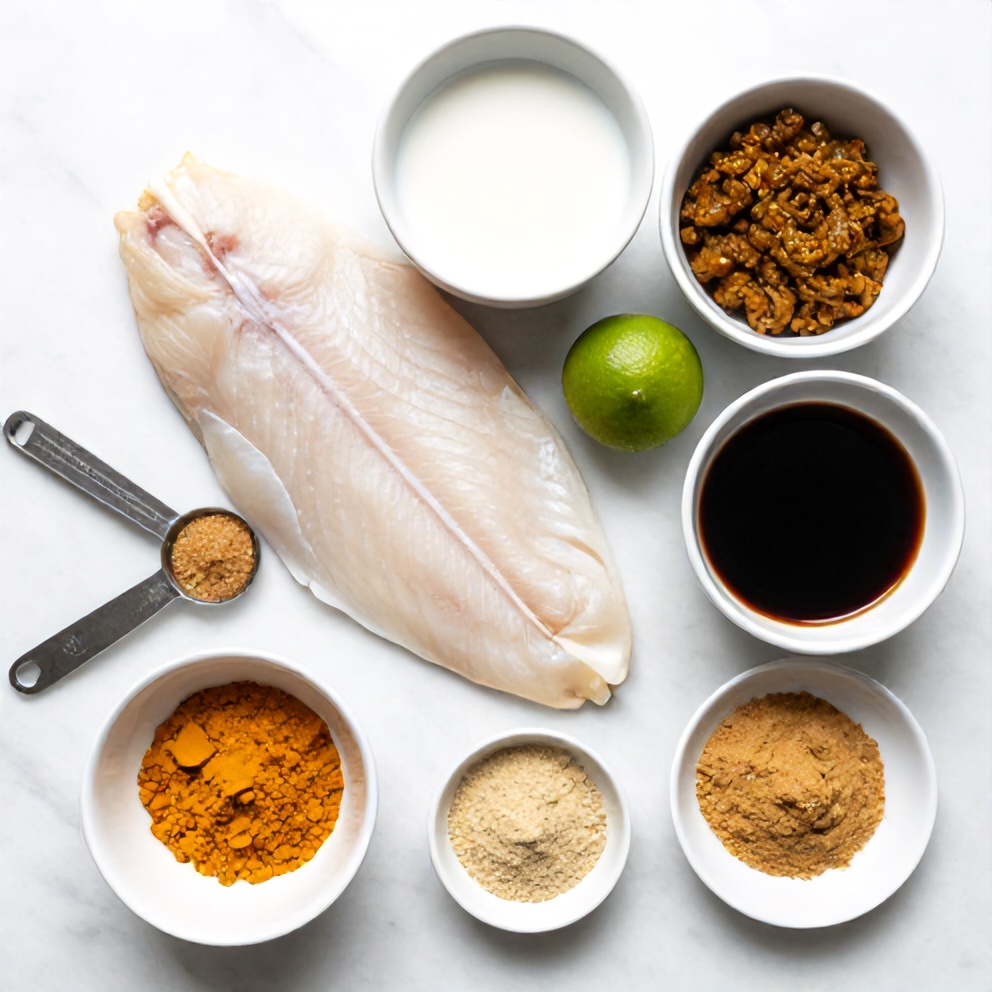 Coconut Lime Fish Curry Ingredients