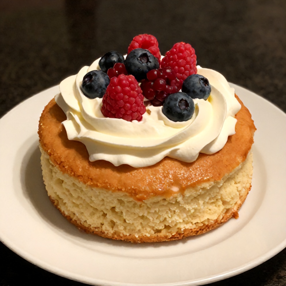 Easy Coconut Milk Snack Cake with coconut flakes on a white plate